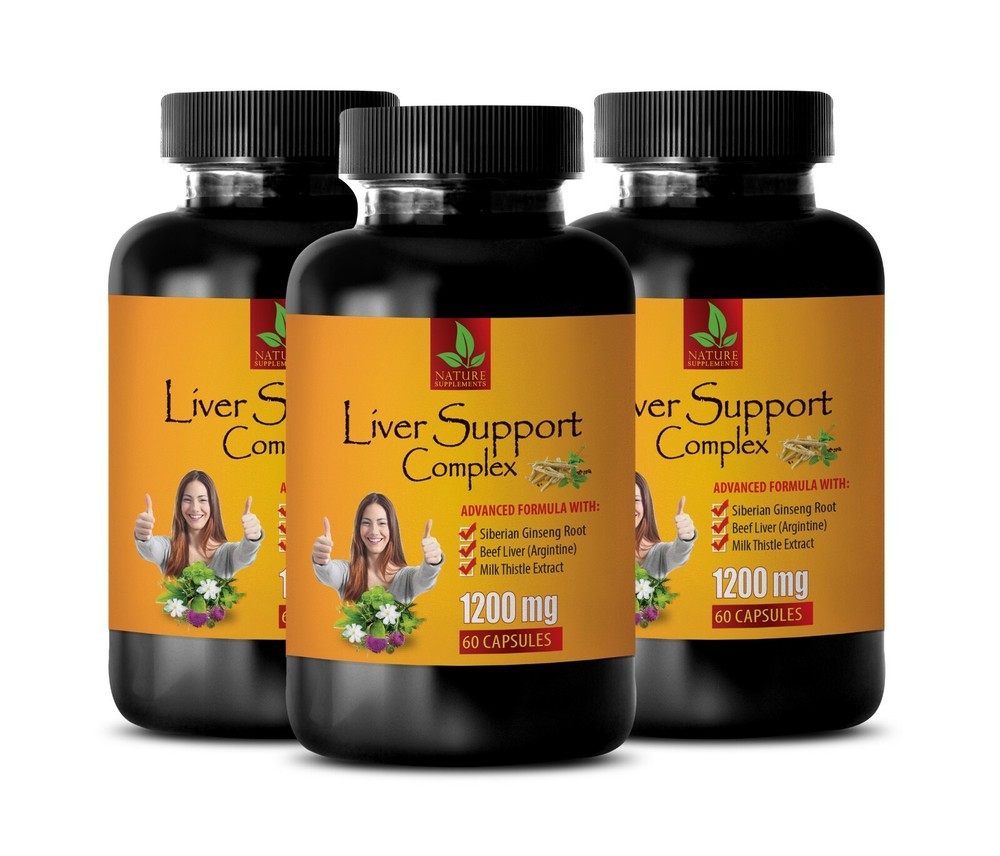 liver cleanse - LIVER SUPPORT COMPLEX - siberian ginseng extract - 180 Capsules