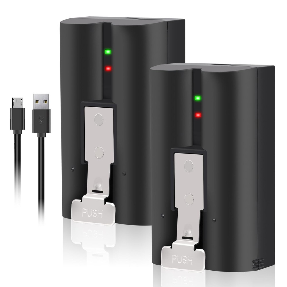 2-Pack 6040mAh Replacement Battery for Ring Doorbell 2 3 4