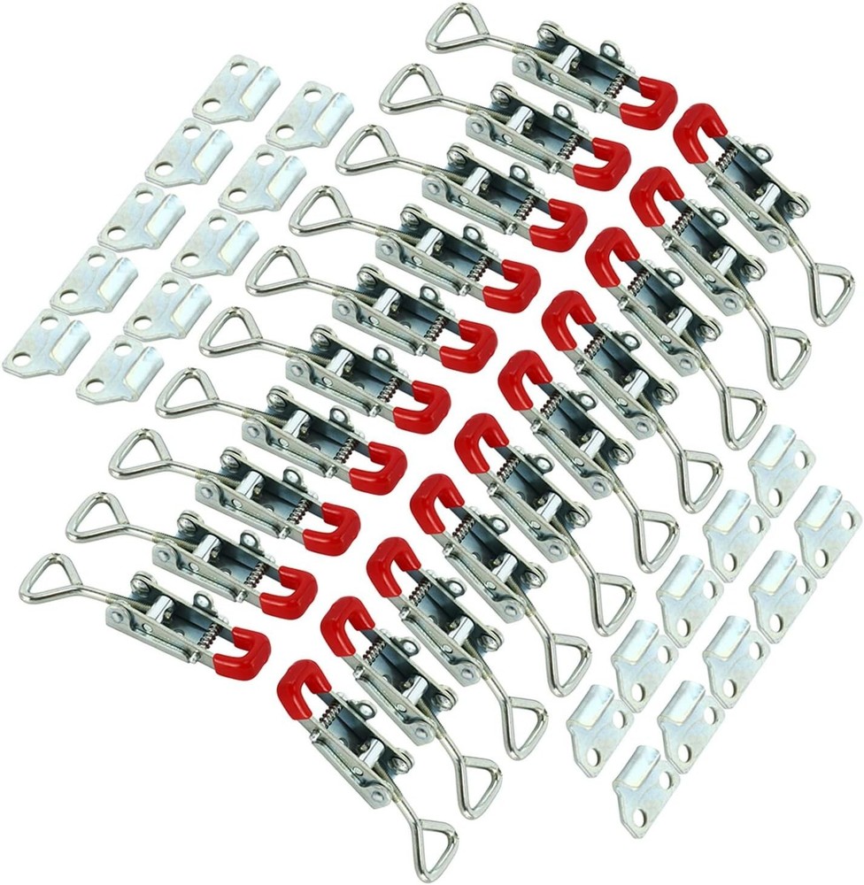 20PCS Adjustable Self-Locking Buckle Toggle Latch Clamp for Cabinet Box Tool Box