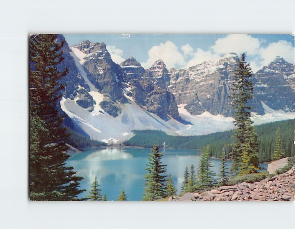 Postcard Moraine Lake Banff National Park Alberta Canada