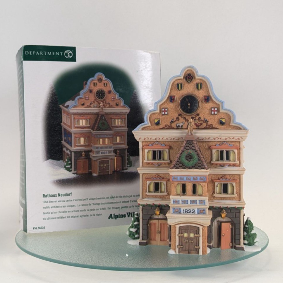 Dept 56 Alpine Village Rathaus Neudorf Town Hall 56230 Retired NIB