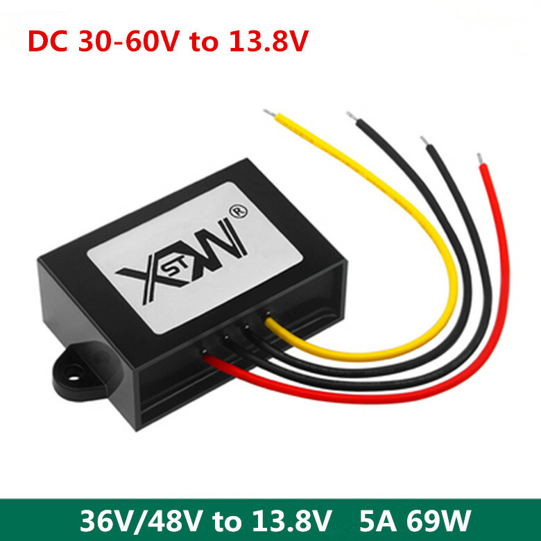 36V-48V to 13.8V 5A 69W DC Buck Converter Module 30-60V Input