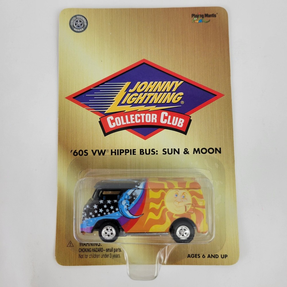 Johnny Lightning Collectors Club 60s VW Hippie Bus Sun & Moon Real Wheels Series