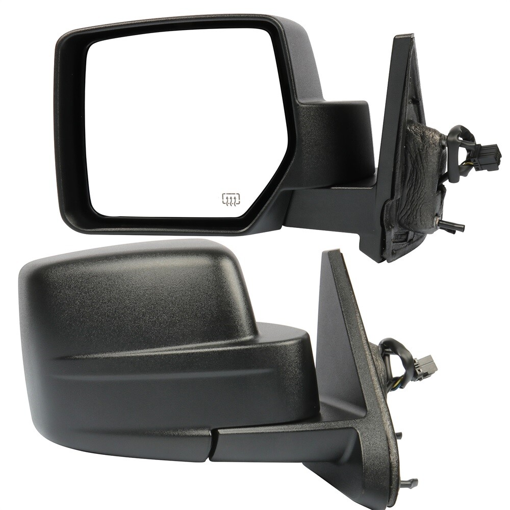 For 2007-2018 Jeep Patriot Manual Fold Power Heated Left Right Side Mirrors Pair
