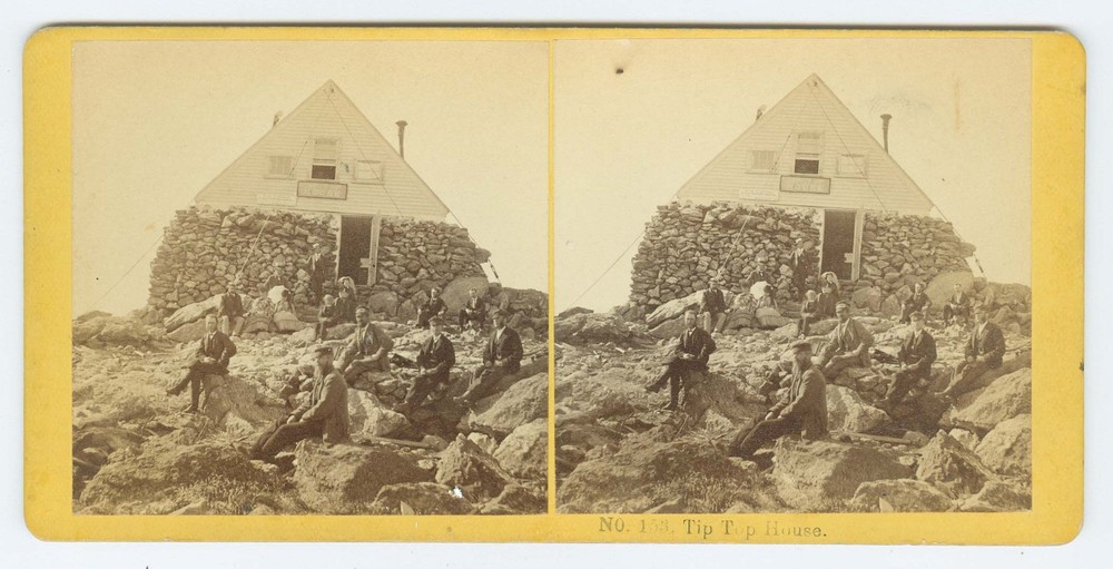 G3032~ NEW HAMPSHIRE – Tip-Top House Mt Washington 1860s Stereoview – Kilburn