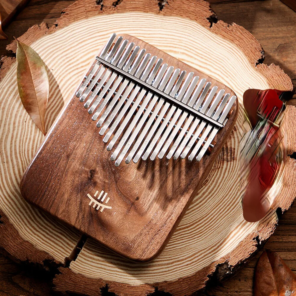 Black Walnut Thumb Piano Professional Playing Portable 17/21Key Kalimba 100% New