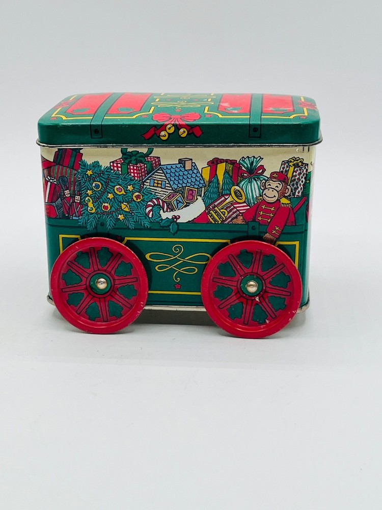 Vintage Keller Charles of Philadelphia Christmas Tin Container