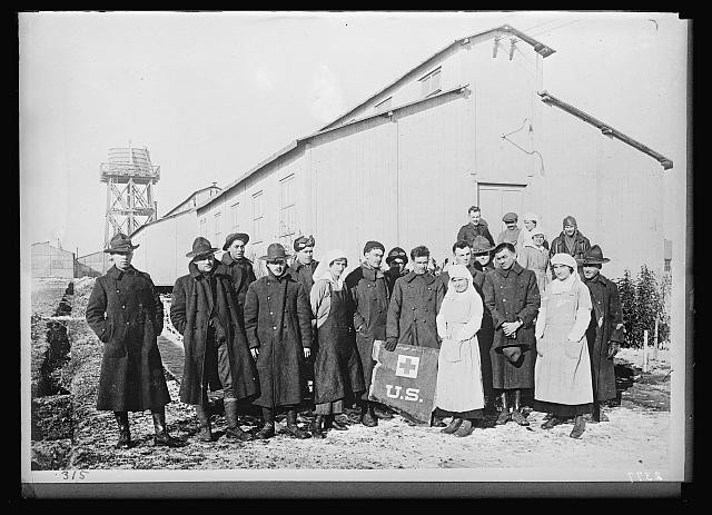France American Aviators Red Cross Canteen Workers 1918 Aviation Camp