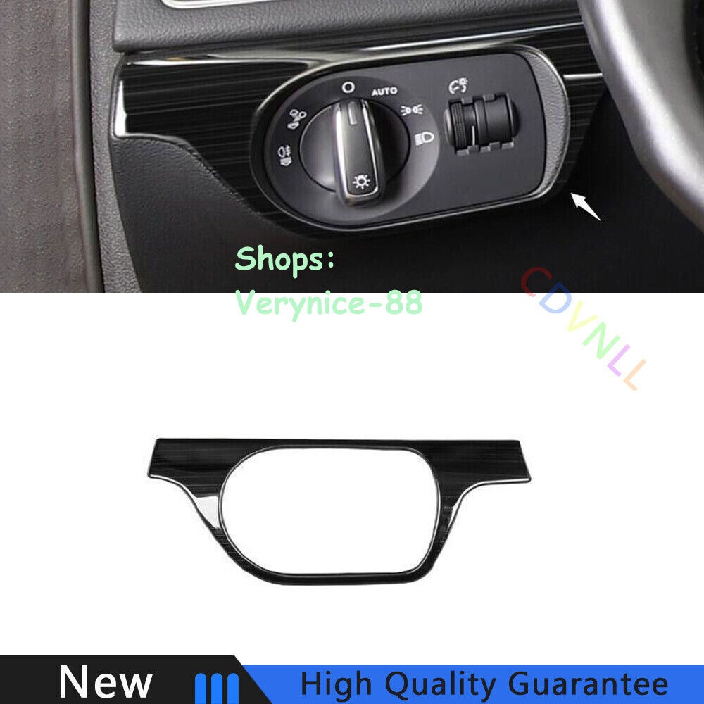 Fit For Audi Q3 2013-2018 Black Titanium Function Control Button Frame Trim 1PCS
