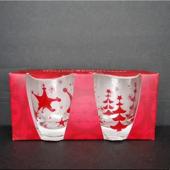 NEW 2006 Starbucks Holiday Shot Glasses