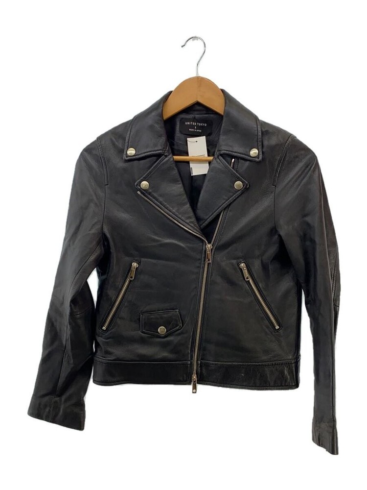 United Tokyo Double Riders Jacket/2/Sheep Leather/Blk/507152004// 11901