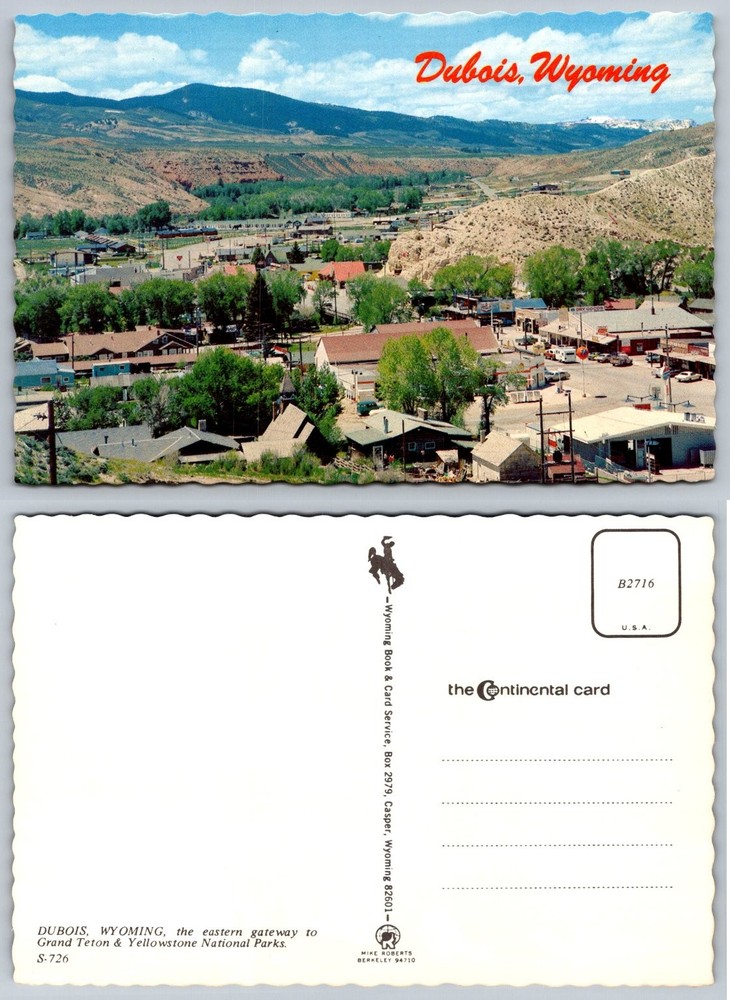 Dubois Wyoming Postcard Scenic View Gateway Grand Teton Yellowstone National