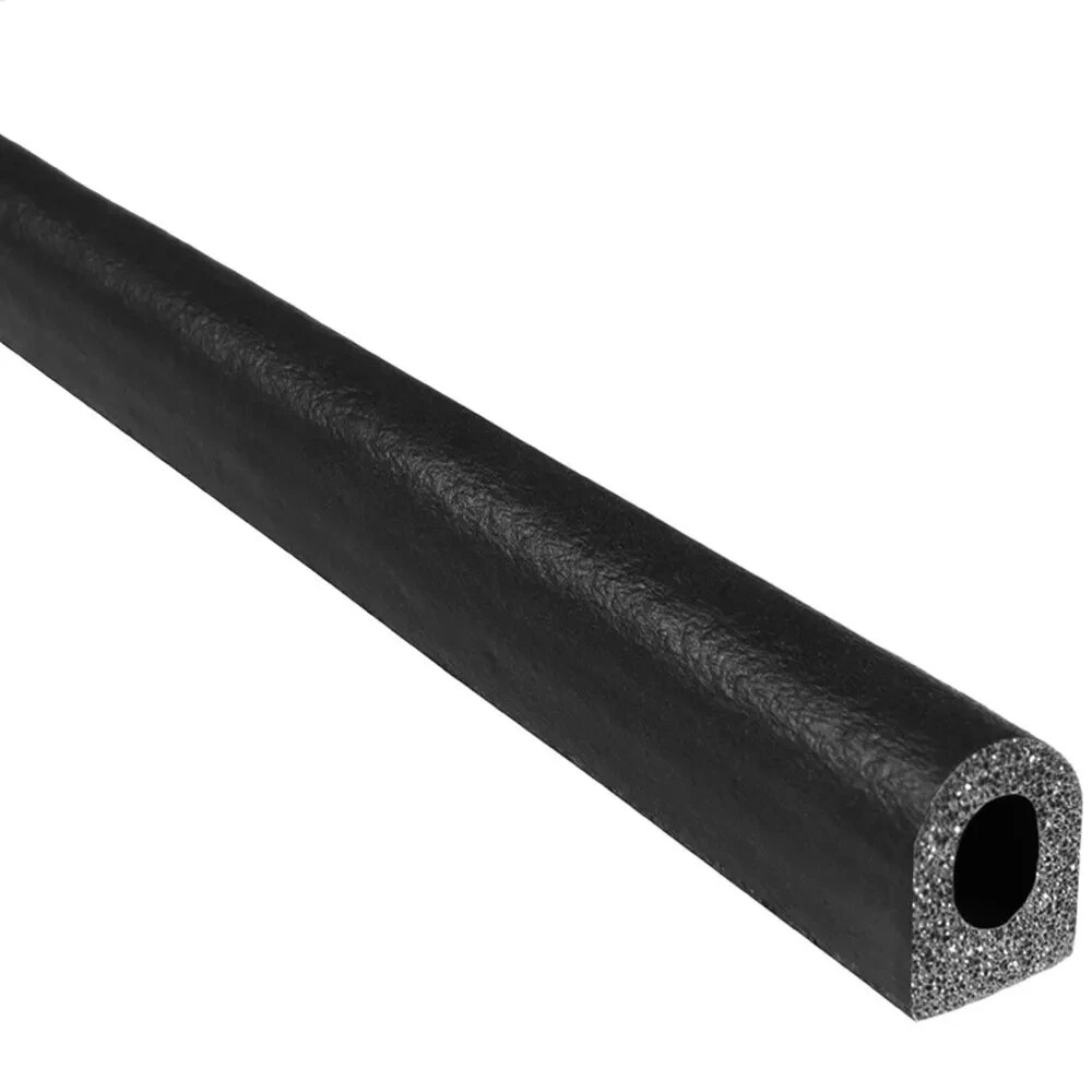 Trim-Lok D-Shaped Rubber Seal Thick Wall– .437” Height .375” Width 25’ Length...