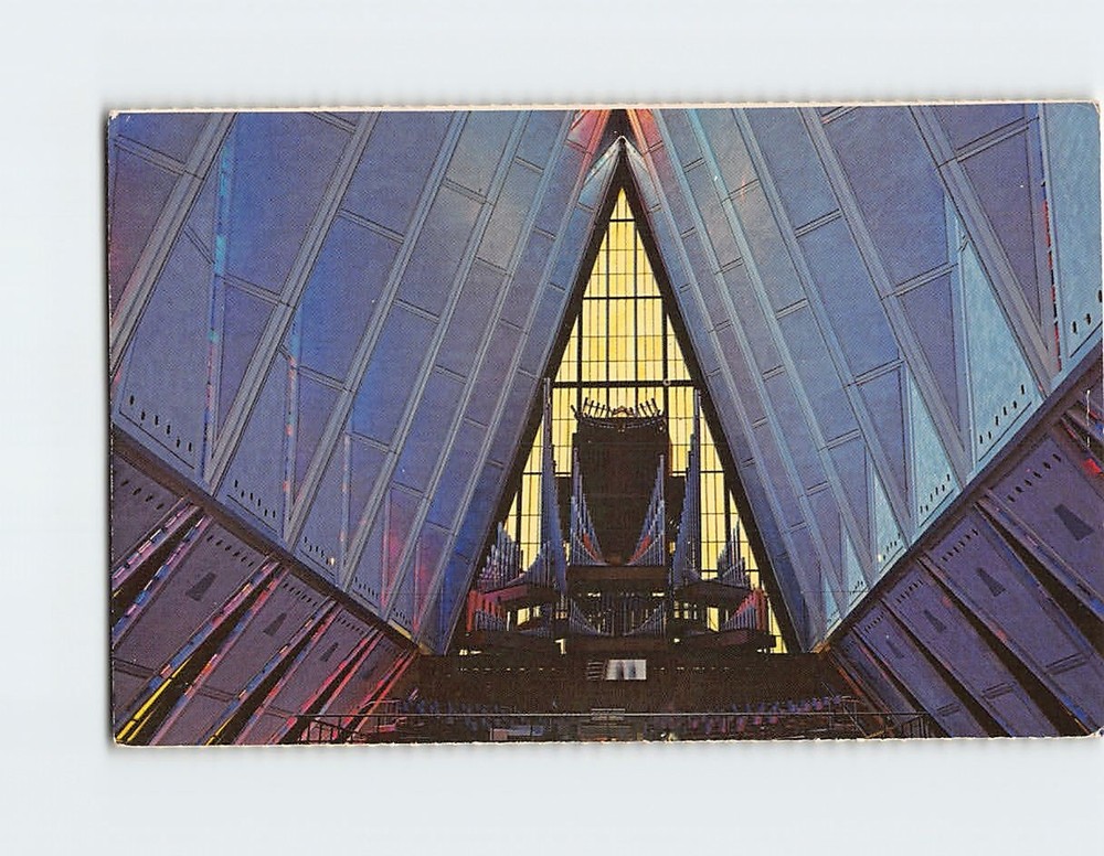 Postcard Protestant Chapel US Air Force Academy Colorado Springs Colorado USA