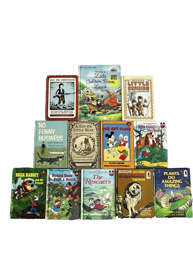 Vintage Hardcover Kids 12 Book Lot - Maurice Sendak, Arnold Lobel, Step-Up Books