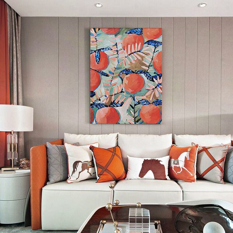 Handpainted Oil Painting Nordic Living Room Decoration Painting Abstract