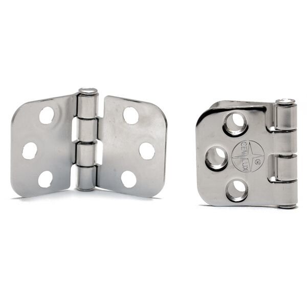 Gemlux Boat Hatch Hinges | 2 7/8 x 1 3/4 Inch Stainless (Pair)