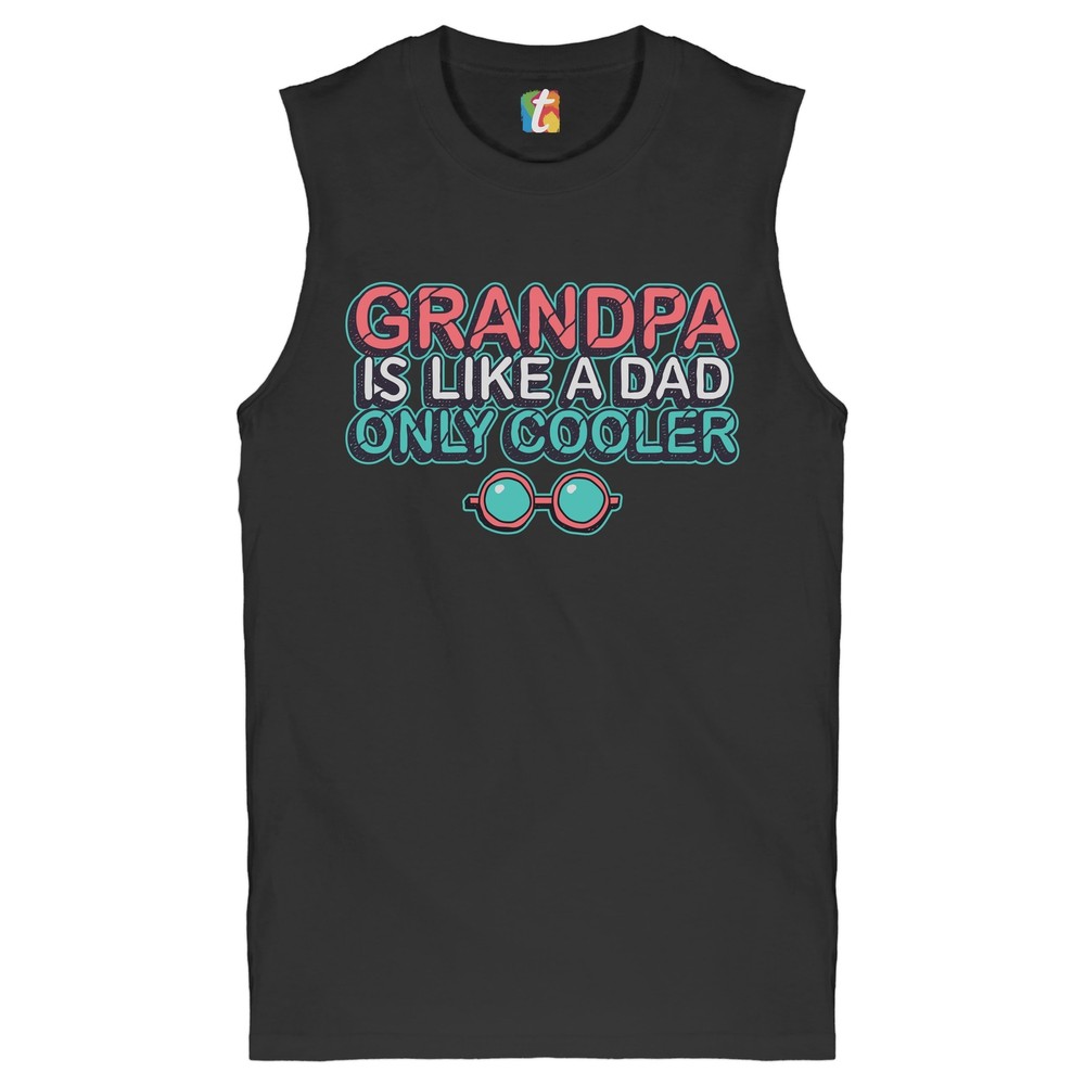 Camisa muscular más fresca Grandpa Is Like a Dad Abuelo Día del Padre Para hombre-image