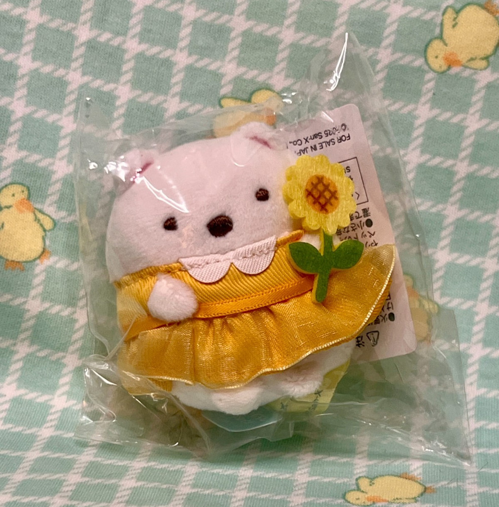 Sumikko Gurashi Van Gogh Exhibition Sunflower Tenori Plush Shirokuma Polar Bear