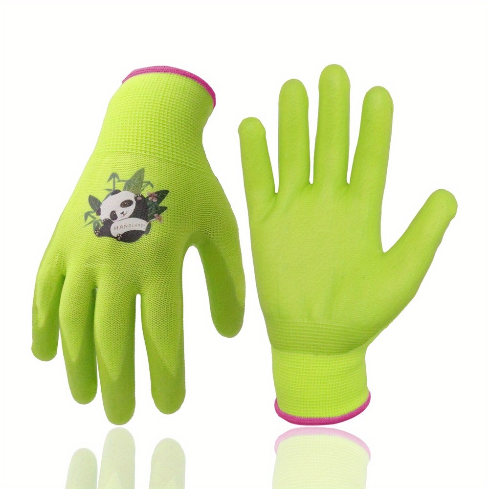 3 Pairs Kids Garden Gloves for Girls and Boys by HANDLANDY