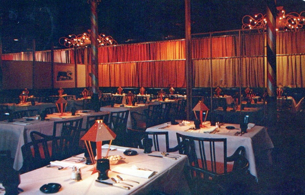 Matador Restaurant Davenport Western Hotel Spokane Washington Postcard