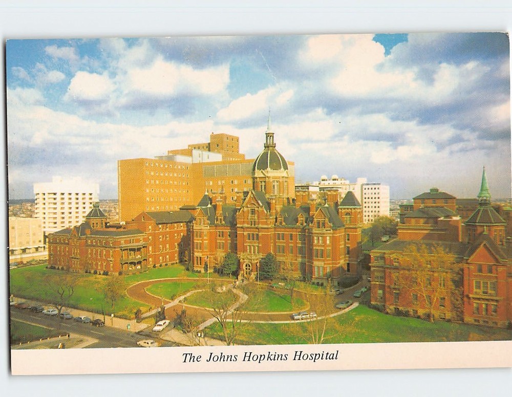 Postcard Johns Hopkins Hospital Baltimore Maryland USA