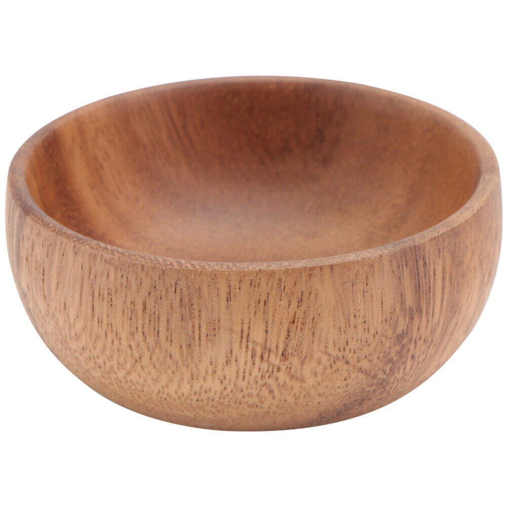 Acacia Wood Salad Bowl Mixing Dish Kitchenware Big Plate Dishware-image