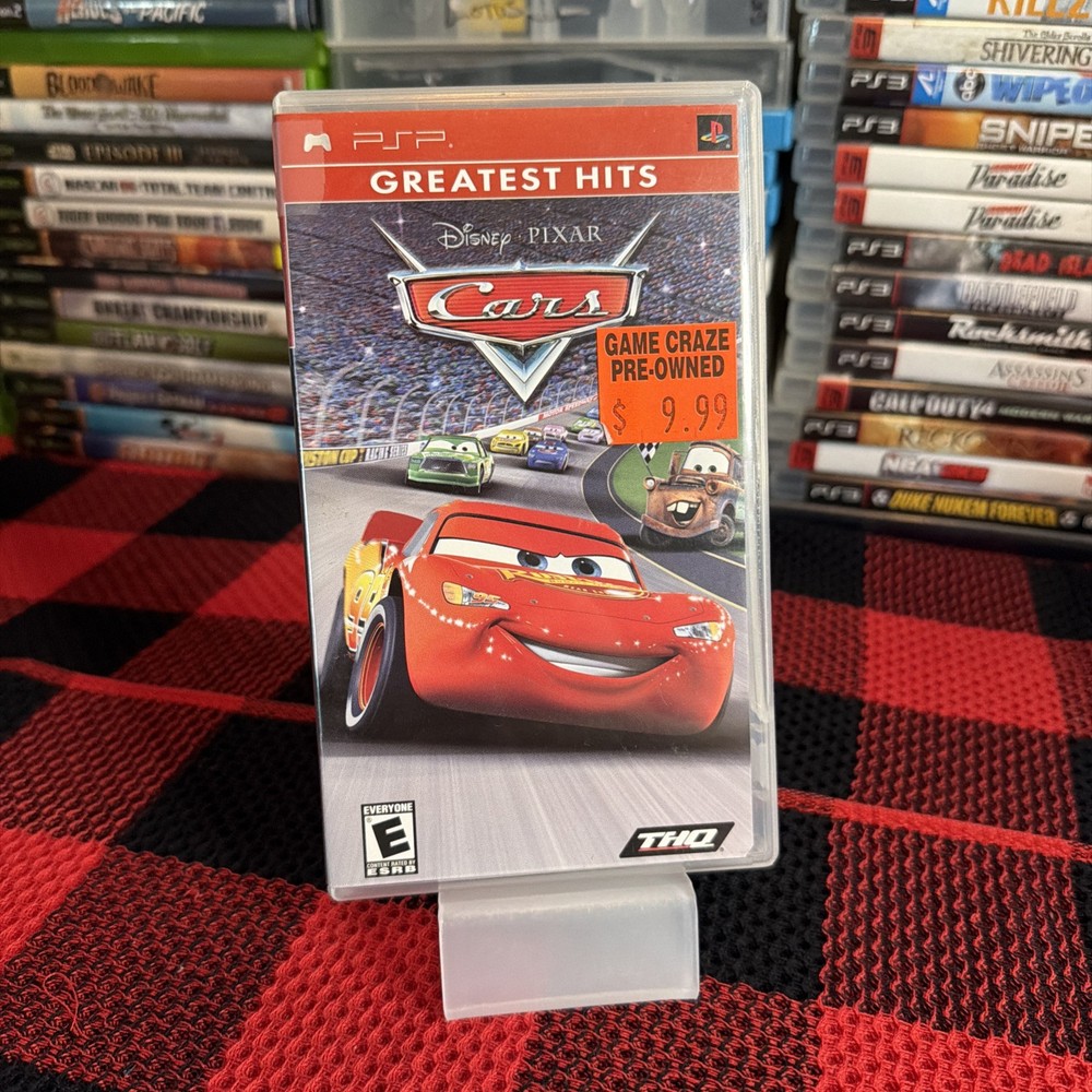 Disney Pixar Cars (Sony PSP, 2006) Playstation Portable CIB Complete CIB Tested