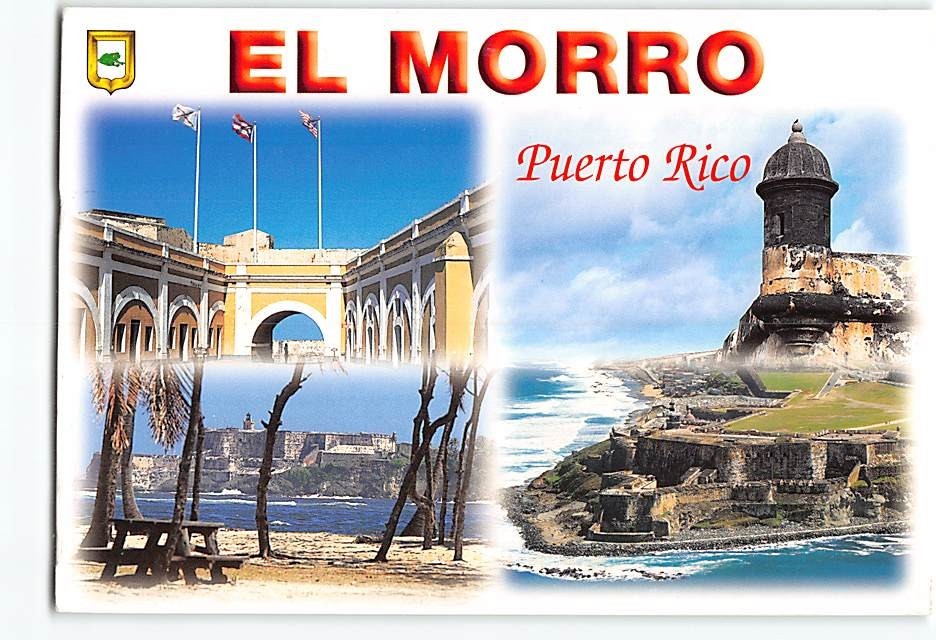 Postcard El Morro Old San Juan Puerto Rico