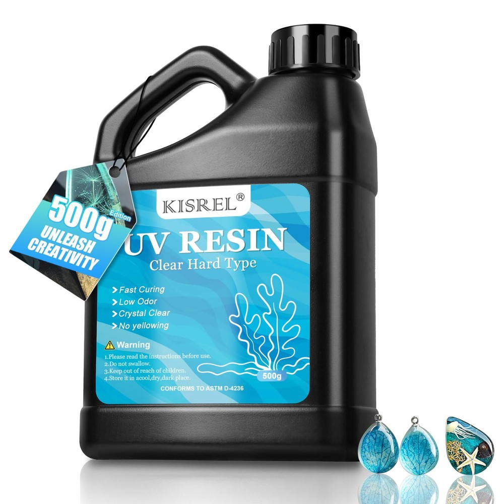 500g Clear UV Resin Kit for Jewelry Making and DIY Crafts