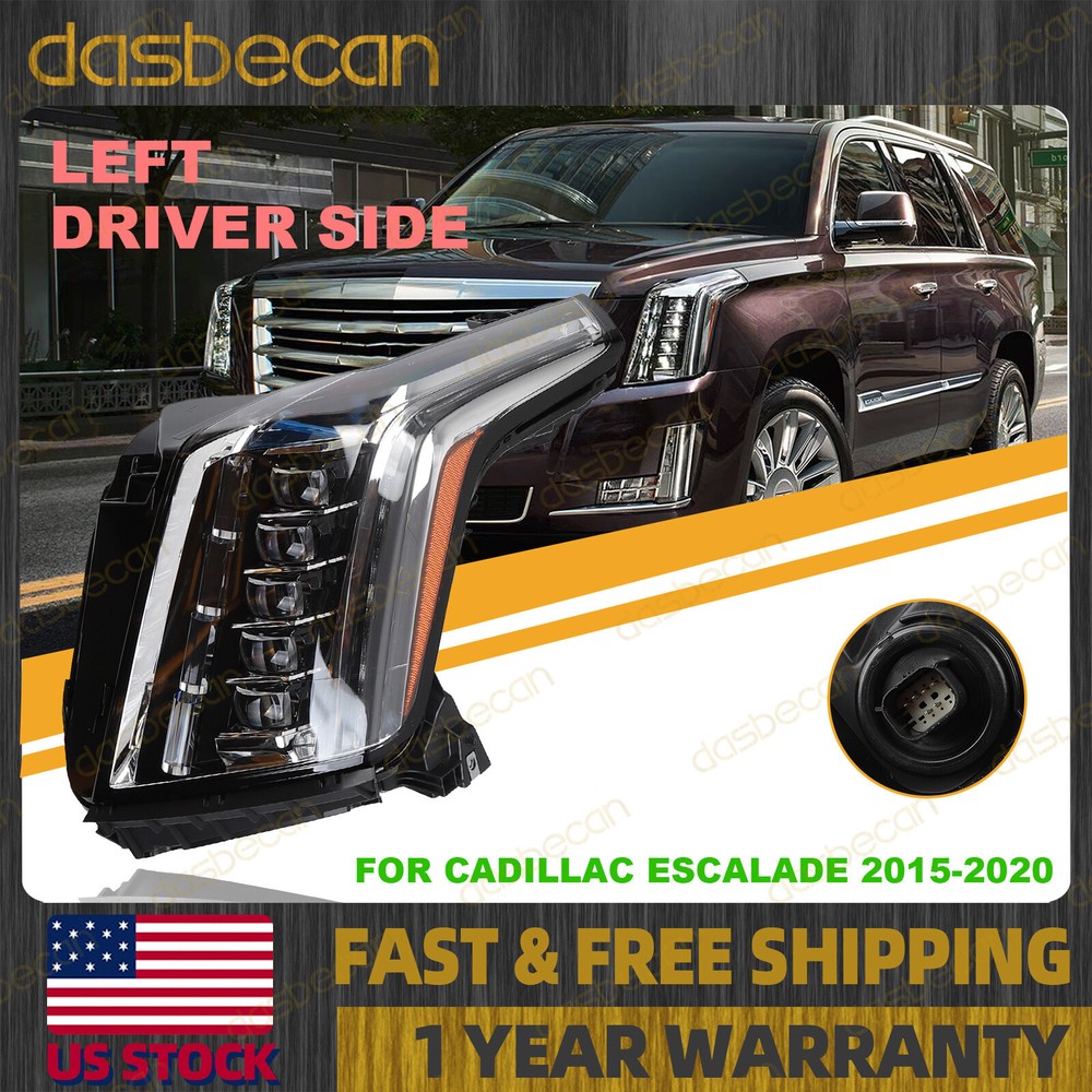 2015-2020 Cadillac Escalade LED Left Driver Side Headlight Assembly 84216044