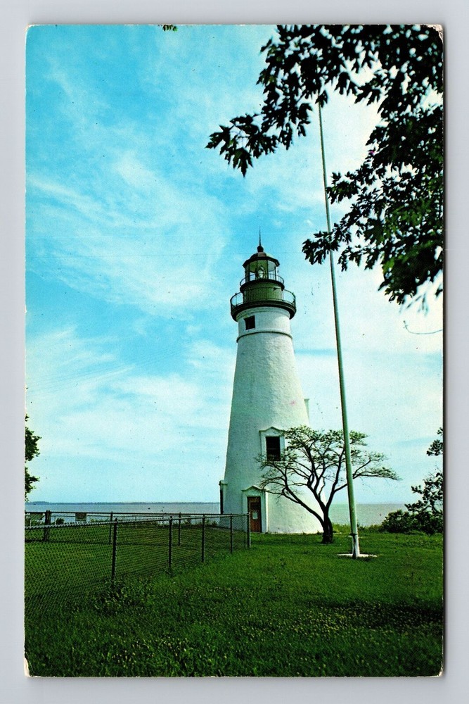 Lake Erie OH-Ohio, Marblehead Peninsula, Scenic View, Vintage Postcard