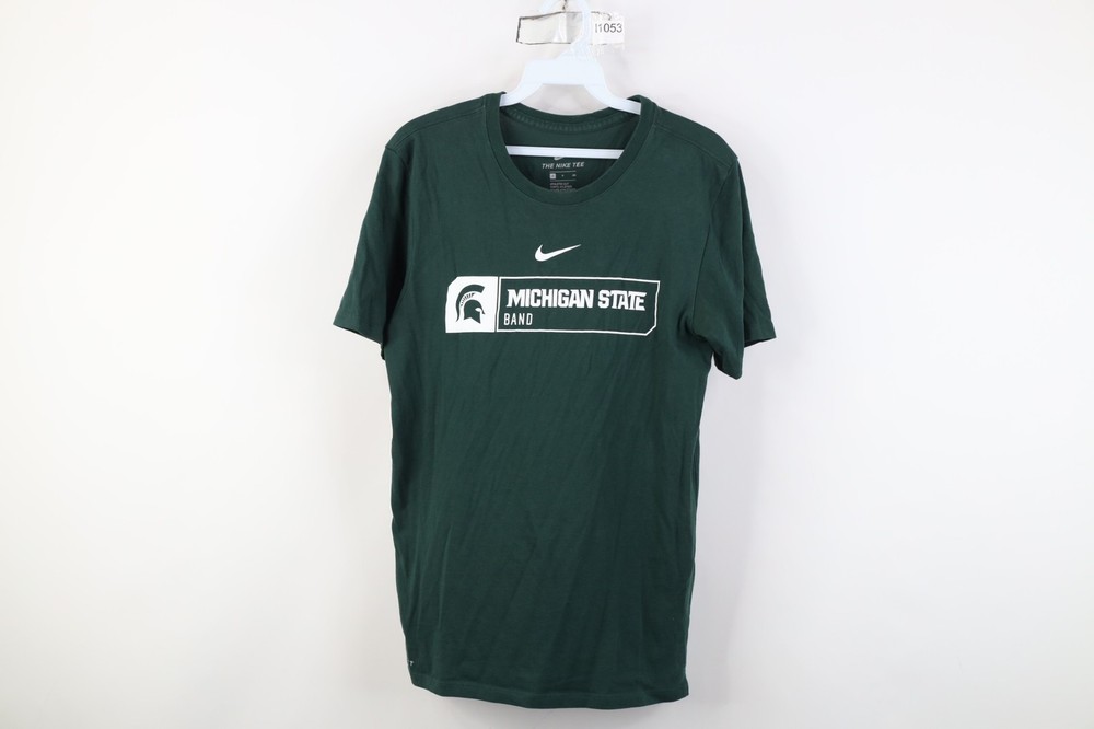 Nike Mens Size Small Member Issued Michigan State University Band T-Shirt Green