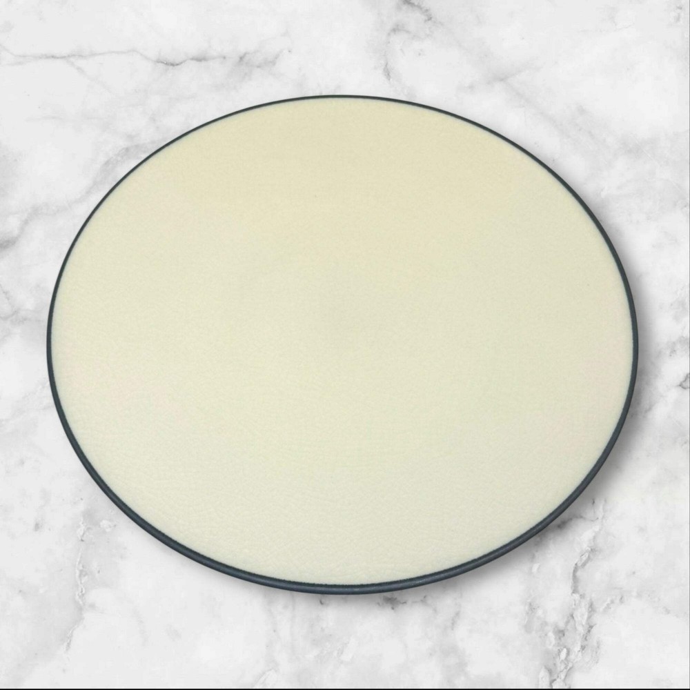 Crate & Barrel Kita Dinner Plates | Crackle Glaze | Set of 4 | Great Condition