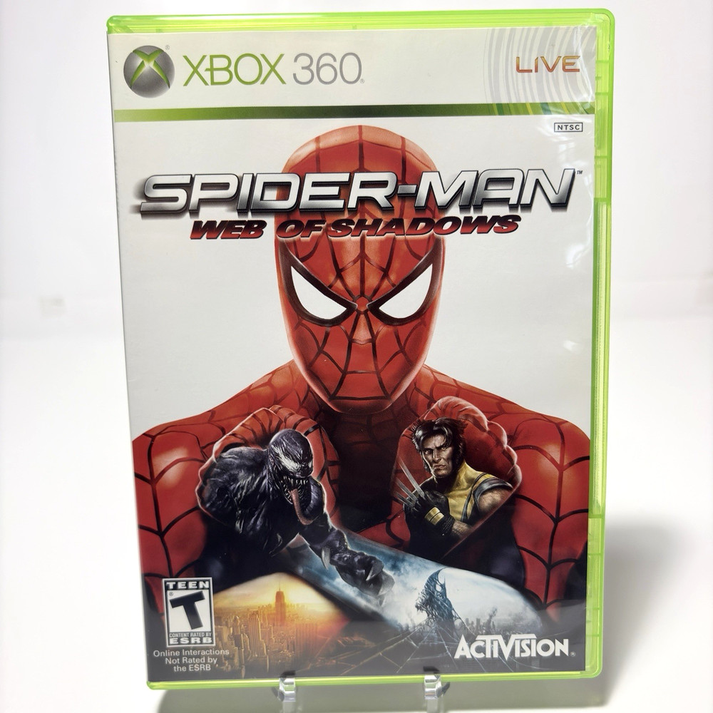 Spider-Man Web of Shadows Xbox 360 Complete CIB Tested Clean Fast Shipping