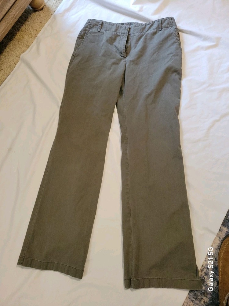 Women's Green Ann Taylor Size 8 Dress Pants Classic Fit