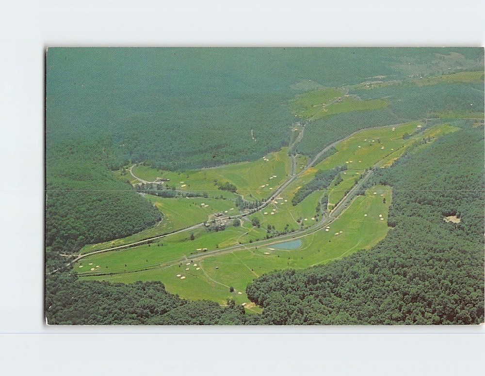 Postcard Aerial View Golf Course The Homestead Hot Springs Virginia USA
