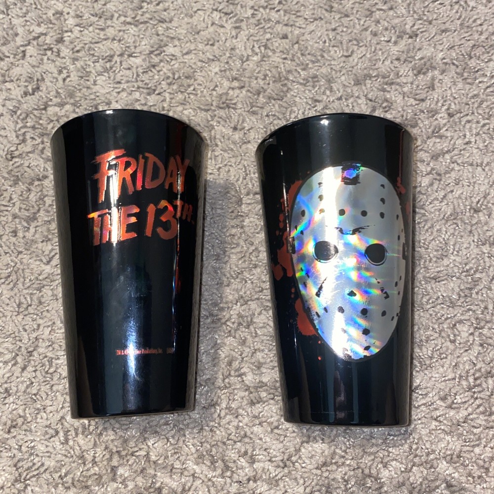 Friday the 13th Jumbo Coffee Tea Mug Cup Horror Halloween! SET OF 2! READ! SEE!