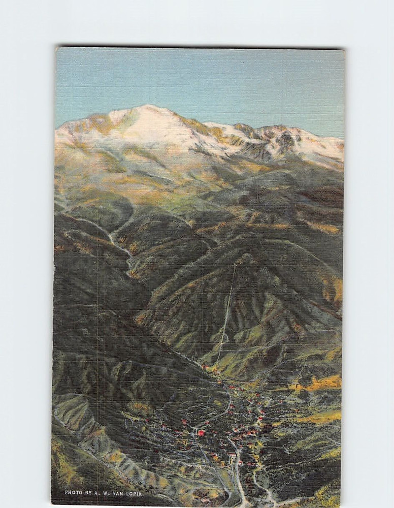 Postcard Manitou Springs at the Foot of Pikes Peak Colorado