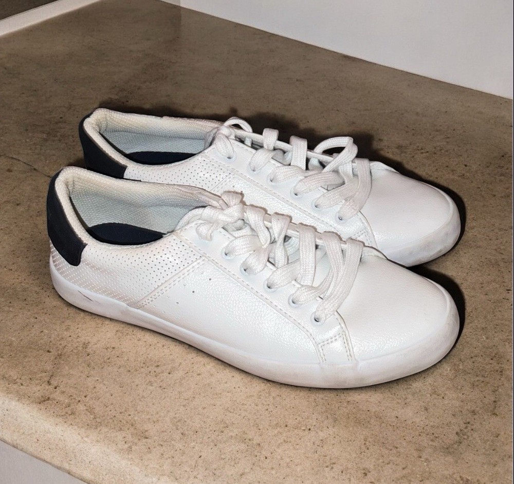 Nautica Shoes Sneakers Women's Style#JW2013 White Navy Lace Up Casual Size 8.5