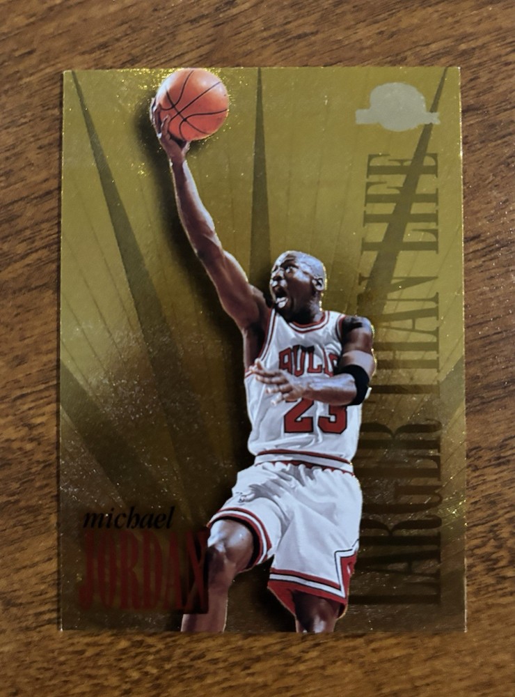 ✨1995-96 Skybox Premium Michael Jordan Larger than Life #L1 Bulls HoF HIGH GRADE