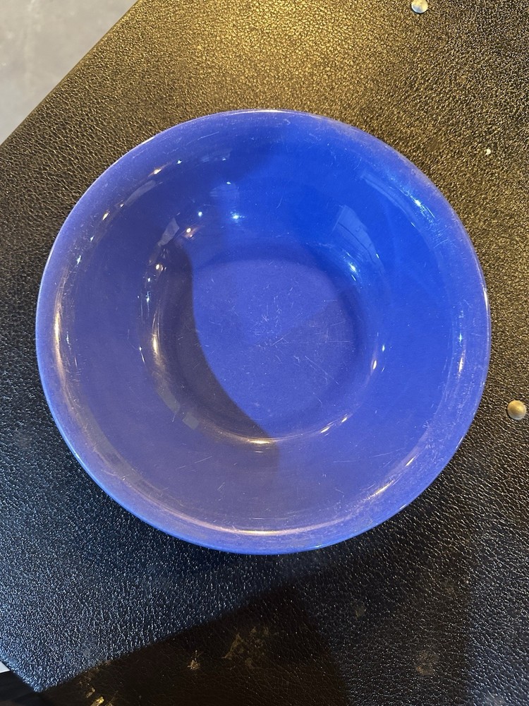 Metlox Poppytrail 8” Blue Oval Mcm Vintage Dish Bowl