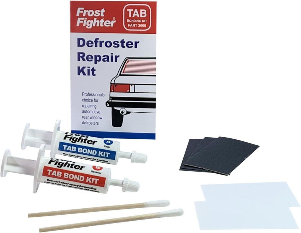 Frost Fighter Rear Window Defroster/Defogger Tab Bonding Repair Kit 2000