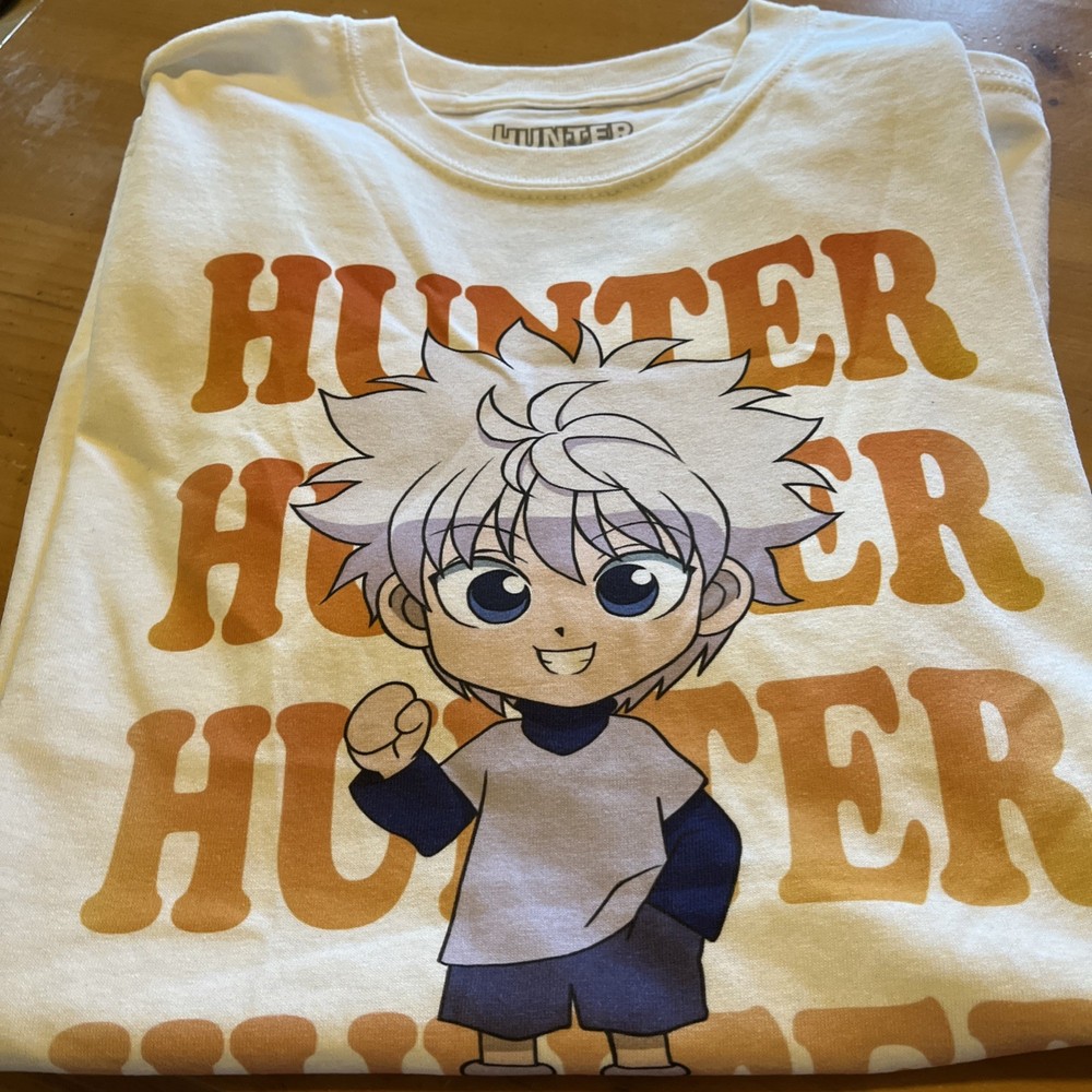 Hunter x Hunter Anime Crew Graphic Unisex Tee, T-Shirt Men’s size Medium NWOT