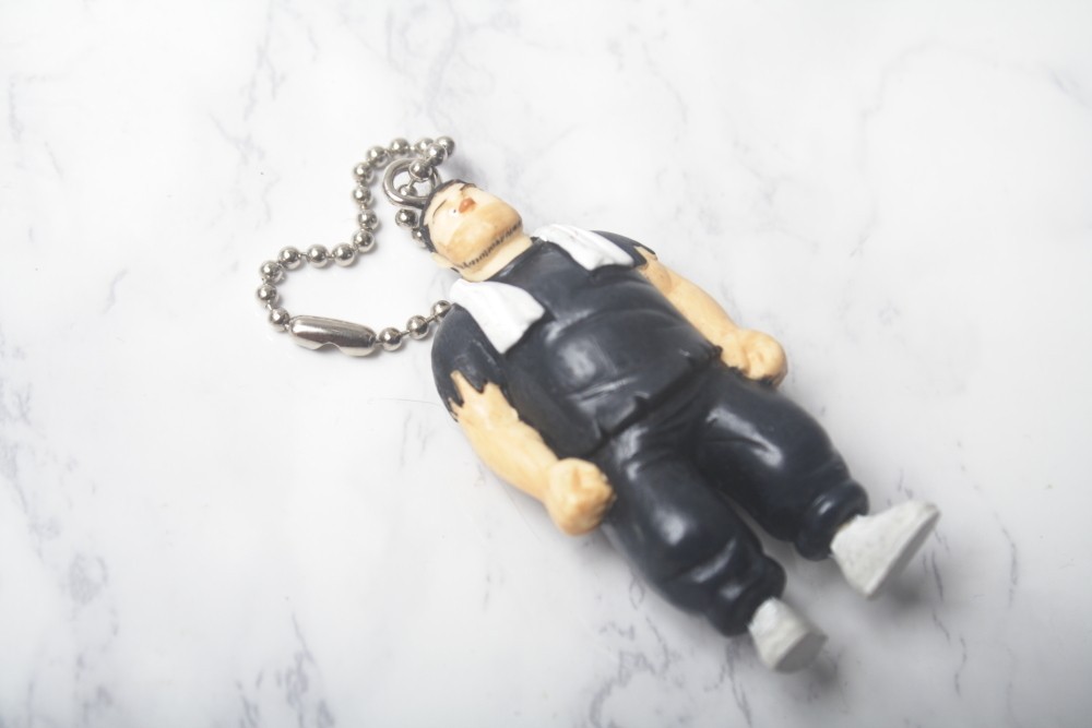 Ashita no Joe Figure Keychain boxing Japan Anime Vintage Rare Tetsuya Chiba