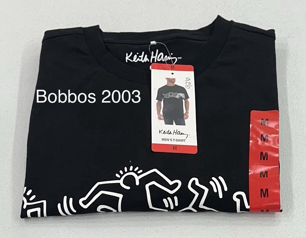 Keith Haring Men's Graphic T-Shirt, Black, Size M