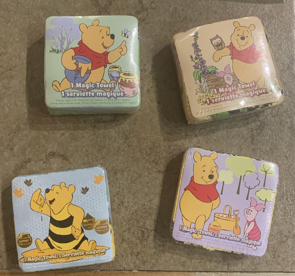 4pc Walt Disney Winnie The Pooh Magic Towels featuring piglet NEW Easter gift