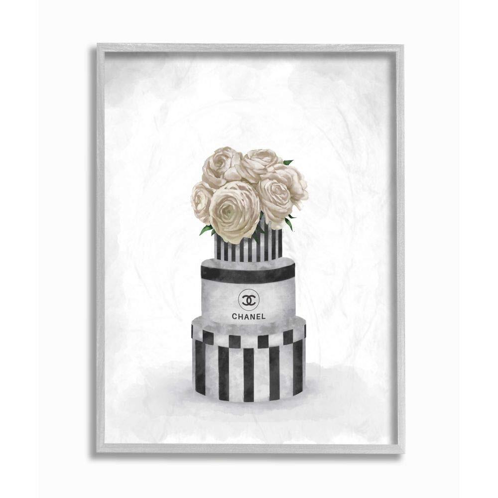 Fashion Flower Box Stack Neutral Painting, Design by Artist Ziwei Li Wall Art...
