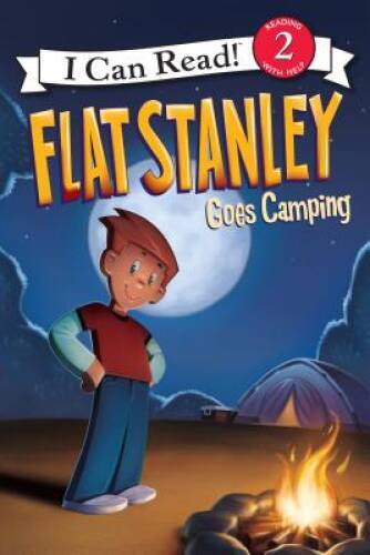 Flat Stanley Goes Camping I Can Read Level 2 Paperback by Jeff Brown in Good Condition