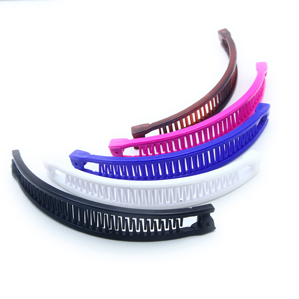 10-Piece Slim Banana Hair Combs and Ponytail Holders